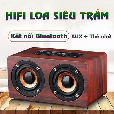  Loa Gỗ Bluetooth HIFI Super Bass Stereo speaker FT - 4002 ( hỗ trợ thẻ nhớ, F/M) - aalo.vn
