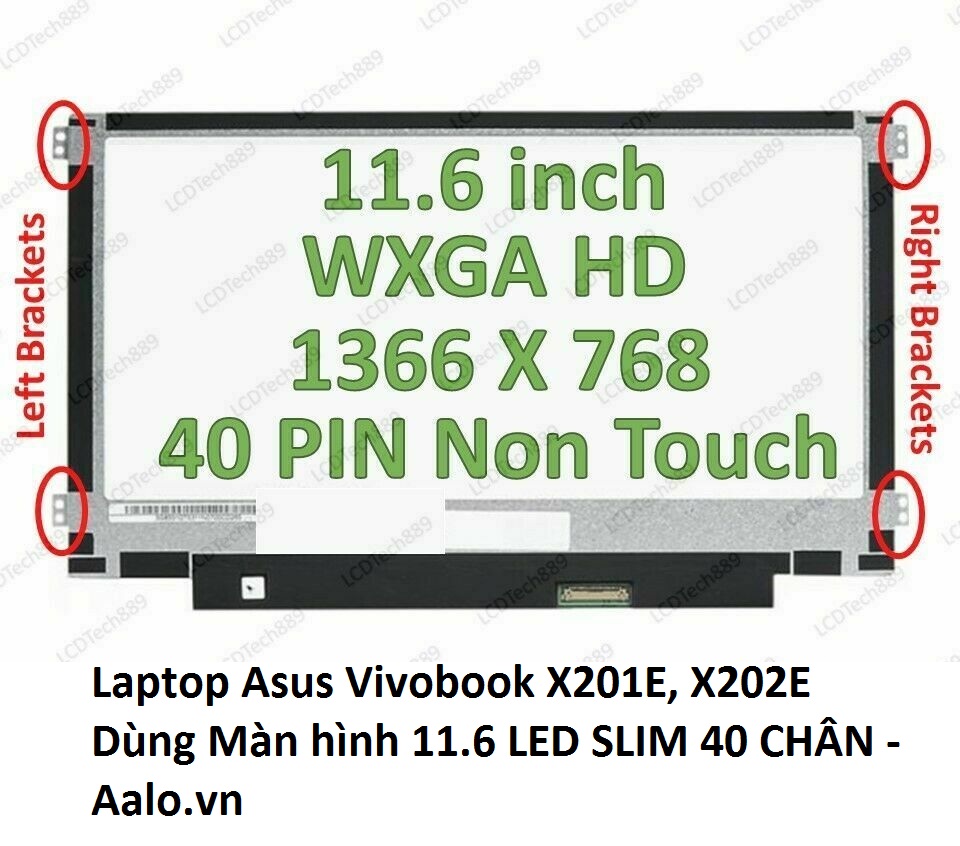 Màn hình laptop Asus Vivobook X201E, X202E - Aalo.vn