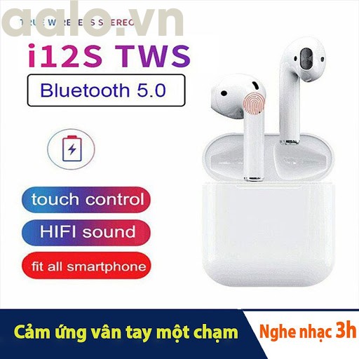 Tai Nghe Bluetooth mini I12 TWS Công nghệ Cảm Biến Vân Tay - aalo.vn