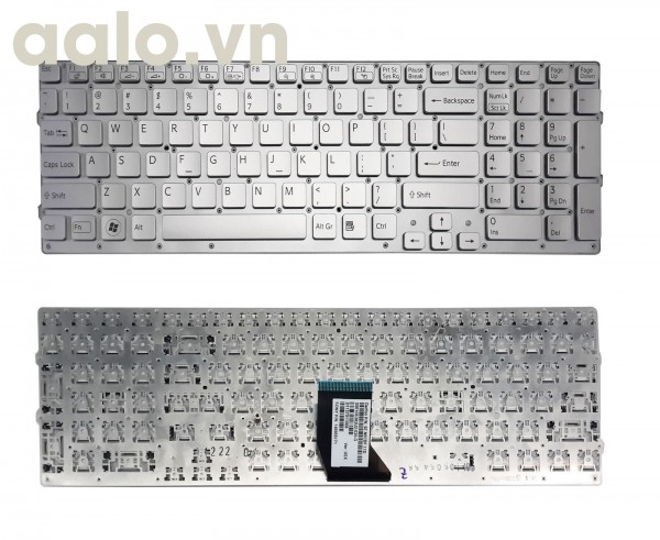 Bàn phím laptop Sony VaioVPC-CB17 VPCCB17 Series Laptop US Keyboard Tested Silver- keyboard Sony