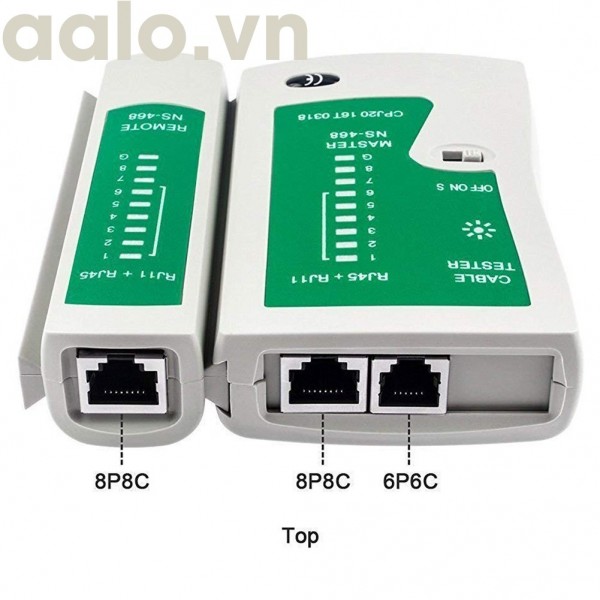 Bộ test mạng RJ45 và RJ11 ( kèm pin loại tốt siêu bền) - aalo.vn