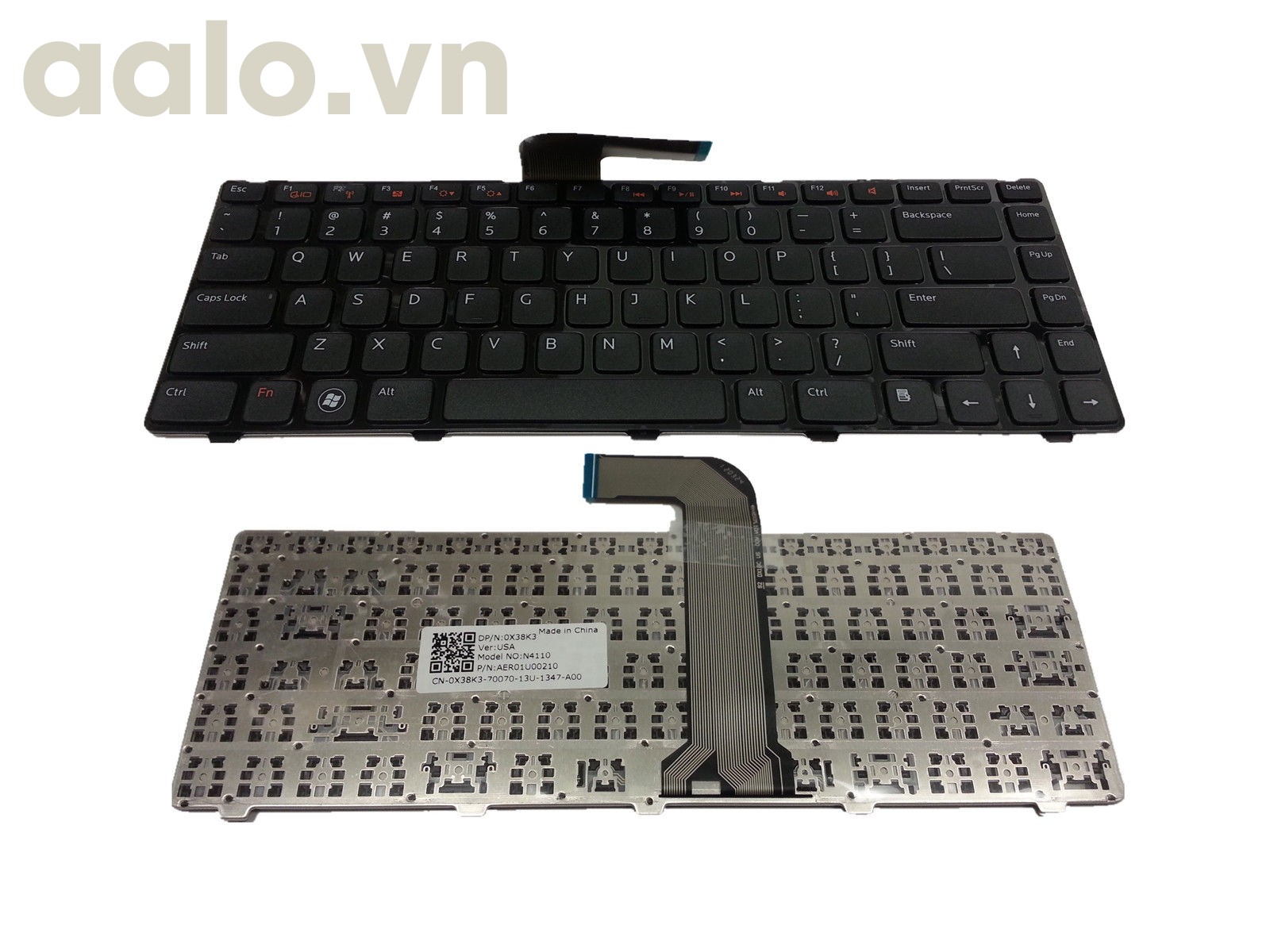 Bàn phím laptop Dell Vostro 3460 3560 Series Laptop US Black Keyboard - Keyboad Dell