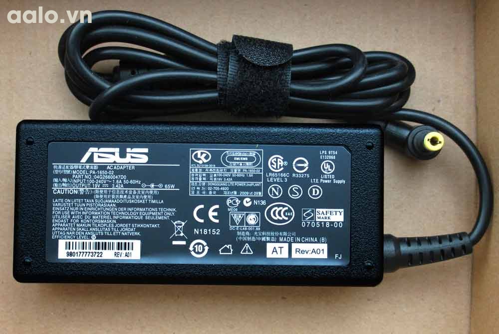 Sạc pin laptop ASUS 19V3.42A  - Adapter ASUS