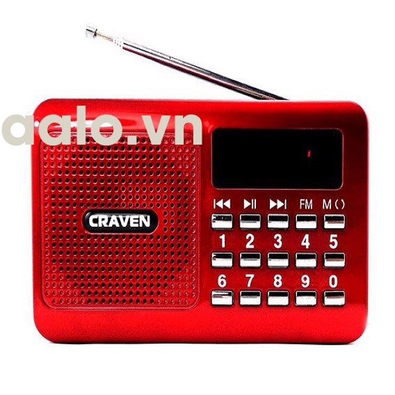 ĐÀI RADIO FM NGHE NHẠC QUA USB VÀ THẺ NHỚ  CRAVEN CR-26