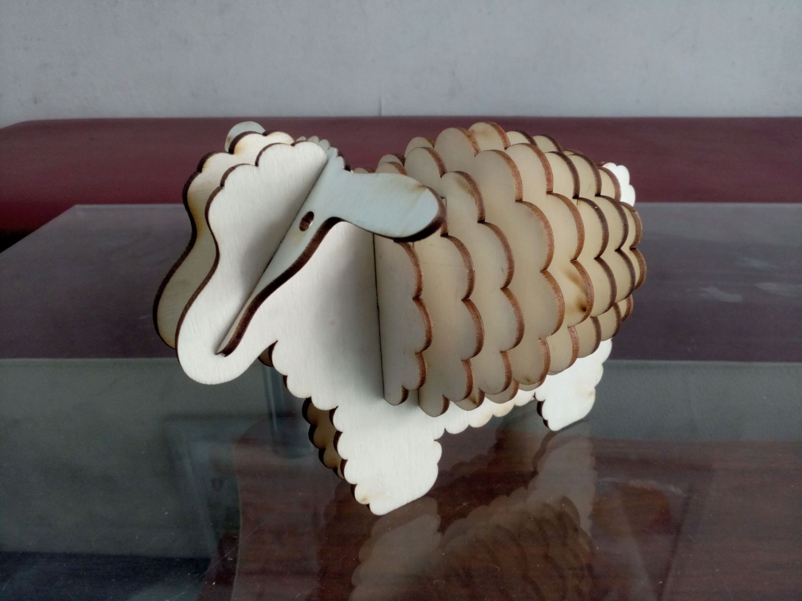 Quà lưu niệm lắp ráp gỗ 3D mô hình cừu dolly