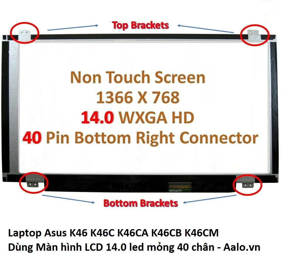 Màn hình Laptop Asus K46 K46C K46CA K46CB K46CM - Aalo.vn