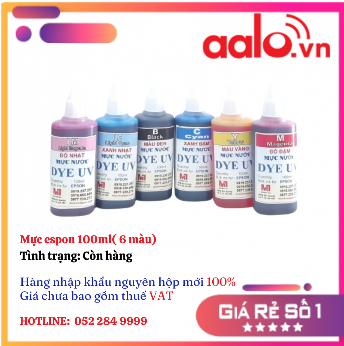 Mực espon 100ml( 6 màu)