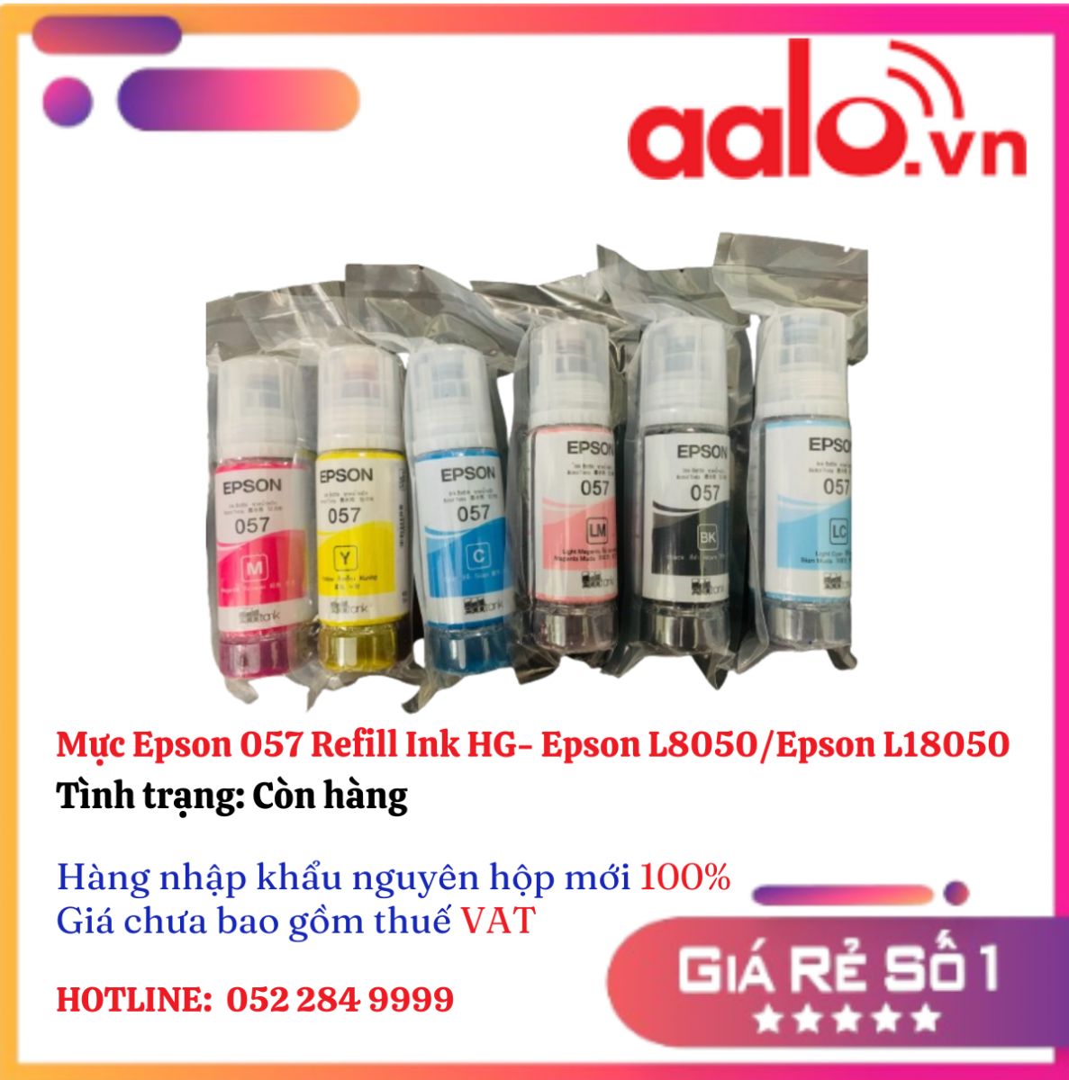 Mực Epson 057 Refill Ink  HG- Epson L8050/Epson L18050