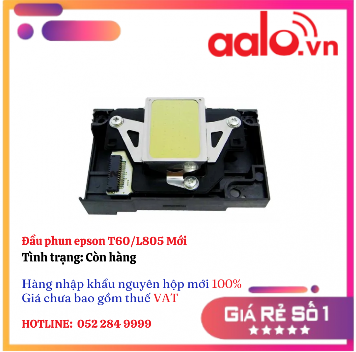 Đầu phun epson T60/L805 Mới