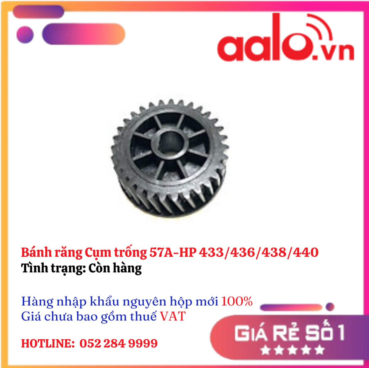 Bánh răng Cụm trống 57A-HP 433/436/438/440