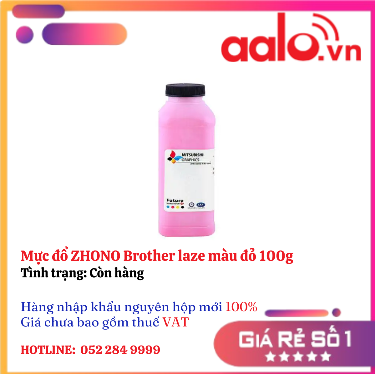 Mực đổ ZHONO Brother laze màu đỏ 100g