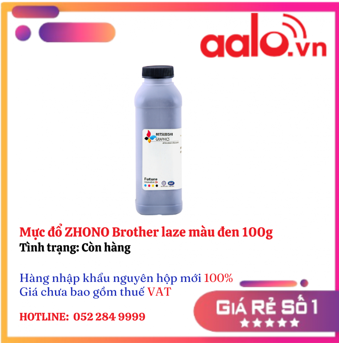 Mực đổ ZHONO Brother laze màu đen 100g