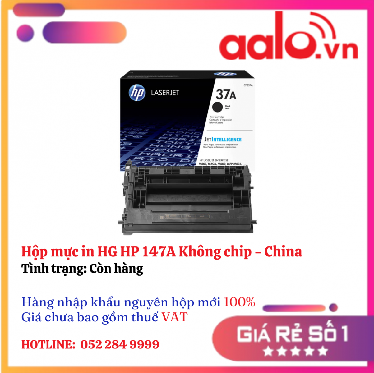 Hộp mực in HG HP 147A -Hp 610/611/612-Không chip - China