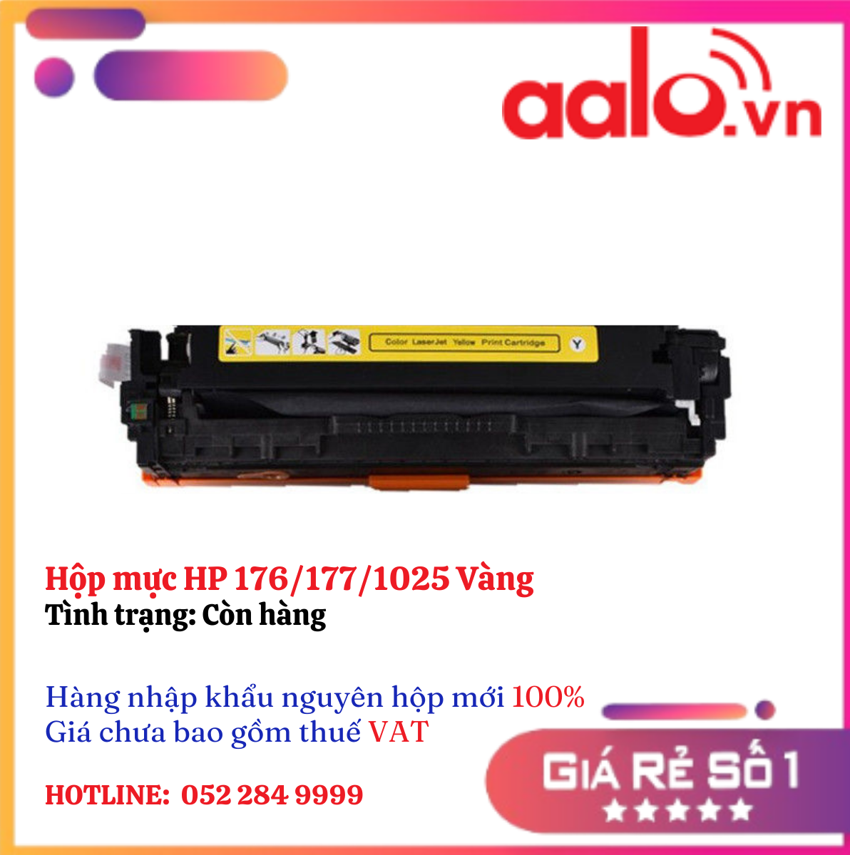 Hộp mực HP 176/177/1025 Vàng