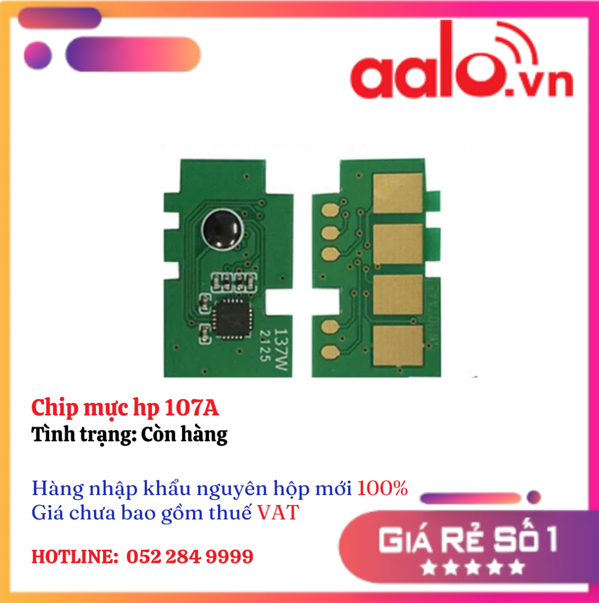 Chip mực hp 107A