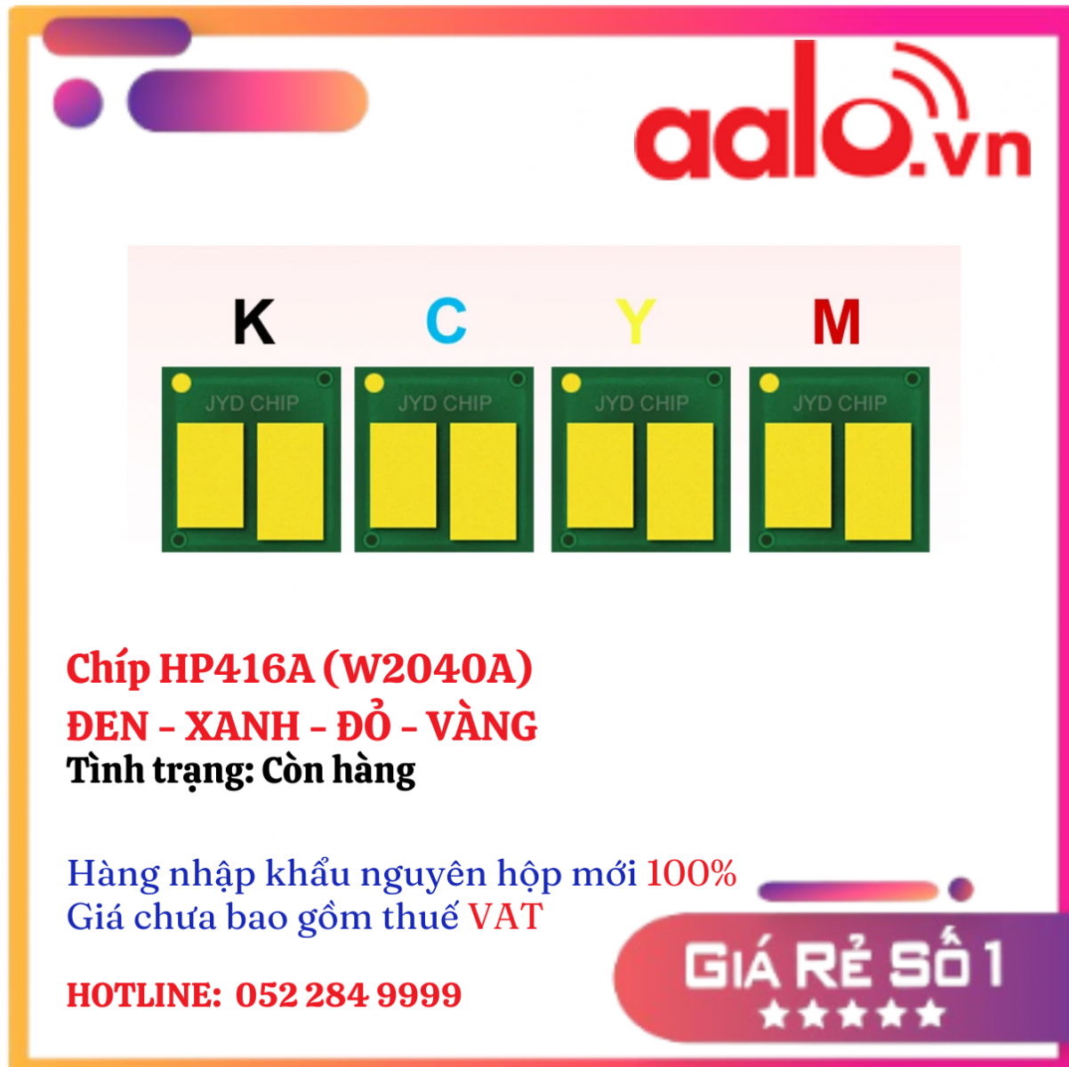 Chíp HP416A (W2040A) ĐEN - XANH - ĐỎ - VÀNG