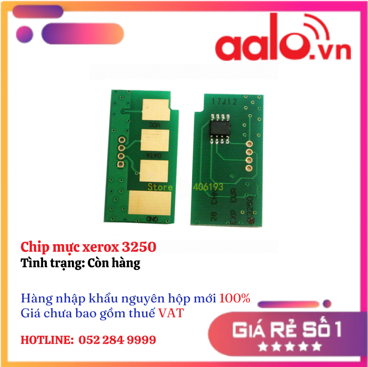 Chip mực xerox 3250