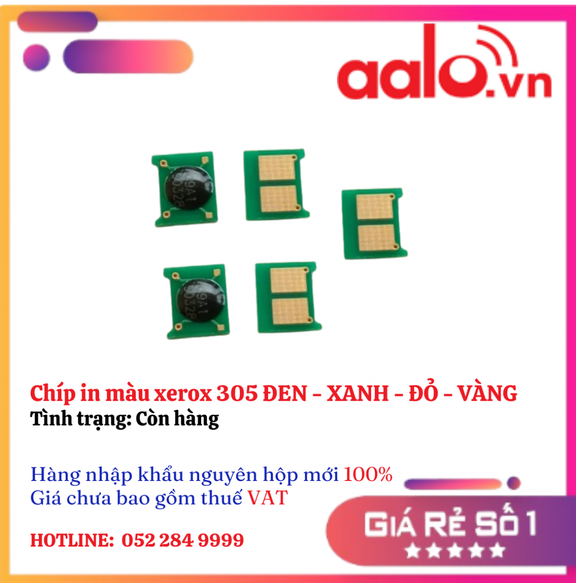 Chíp in màu xerox 305 ĐEN - XANH - ĐỎ - VÀNG