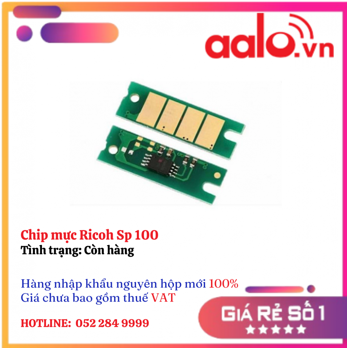 Chip mực Ricoh Sp 100