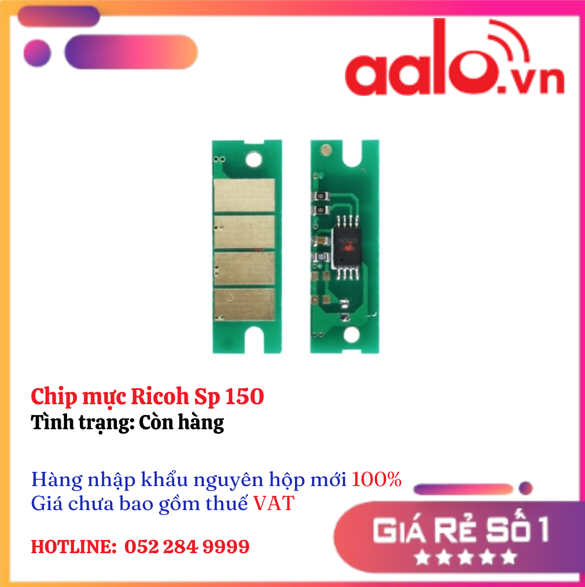 Chip mực Ricoh Sp 150