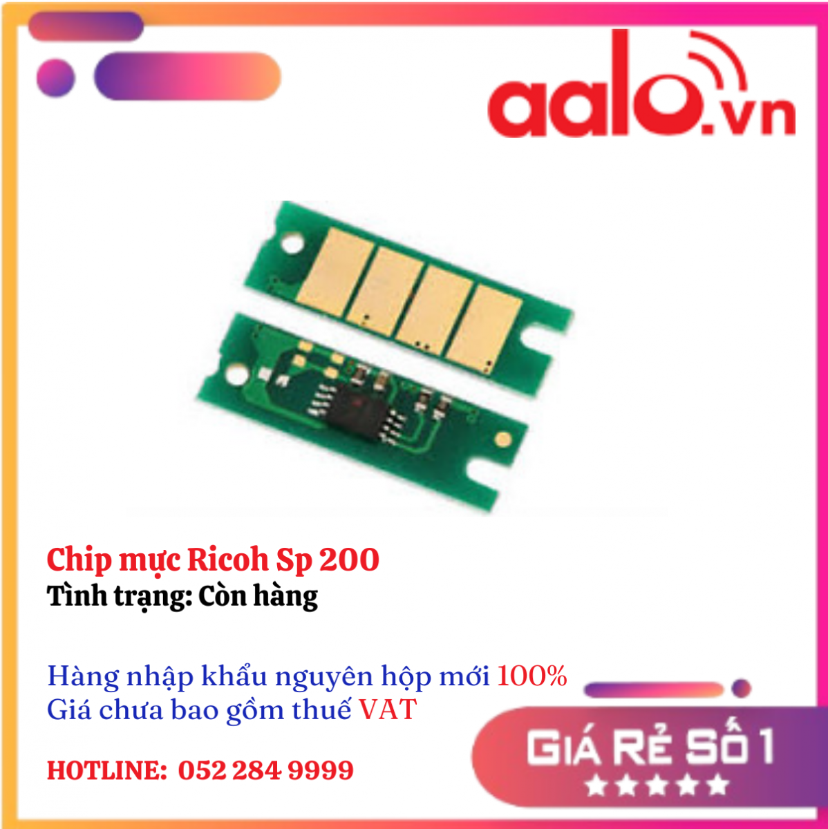 Chip mực Ricoh Sp 200