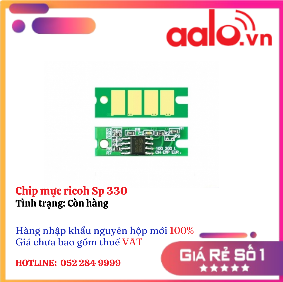 Chip mực ricoh Sp 330