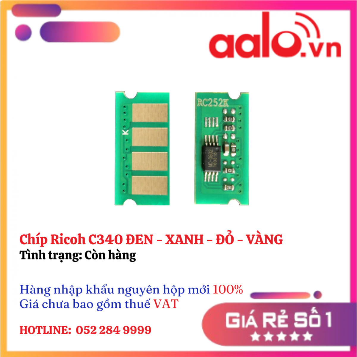 Chíp Ricoh C340 ĐEN - XANH - ĐỎ - VÀNG