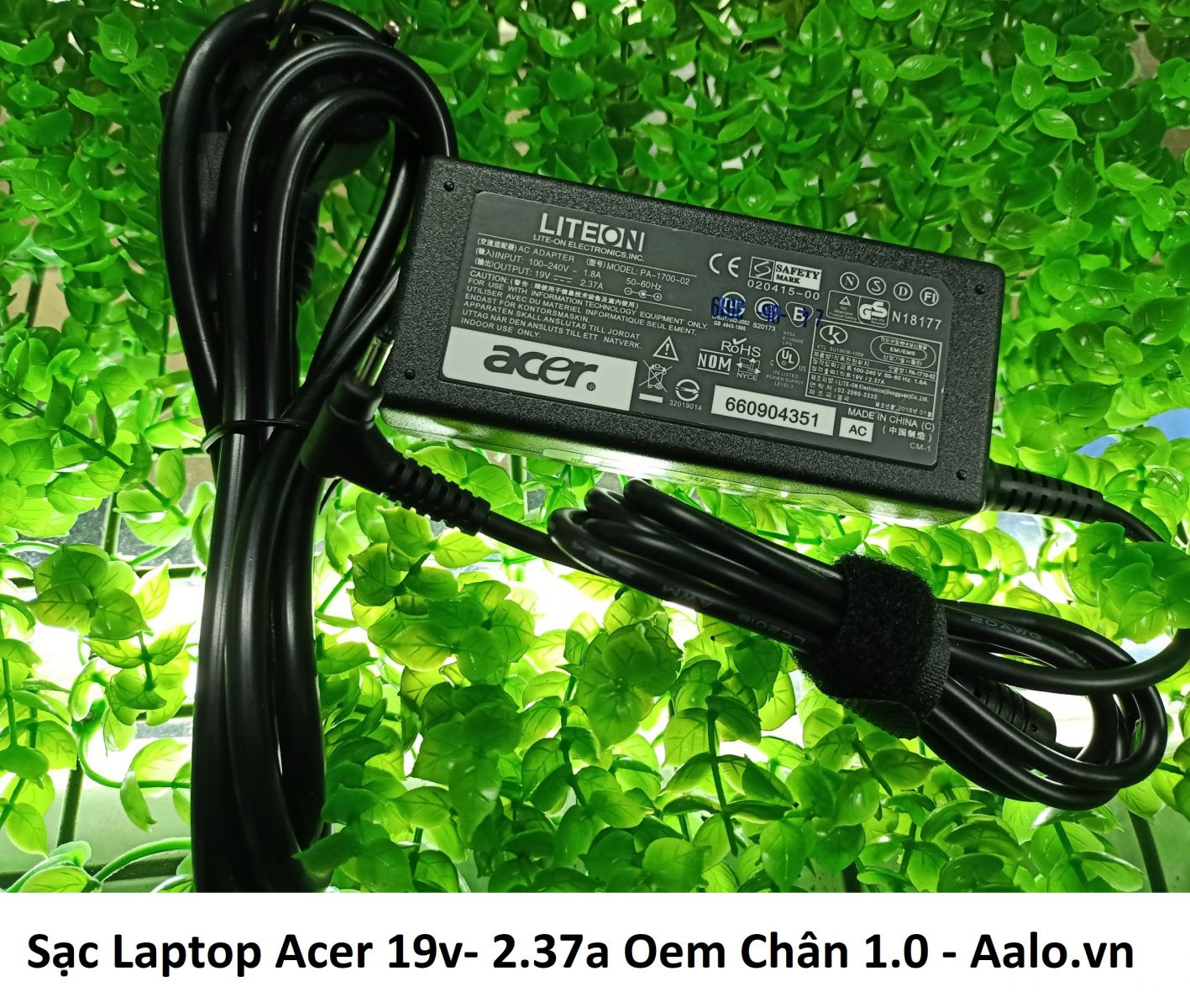 Sạc Laptop Acer 19v- 2.37a Oem Chân 1.0