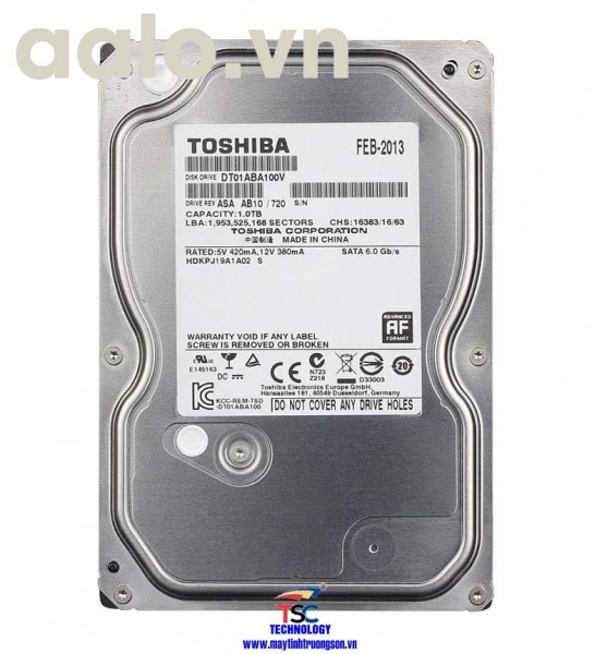 Ổ cứng Toshiba HDD 6TB | dùng cho máy tính bàn/ Camera