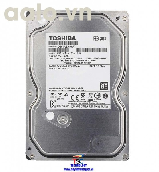 Ổ cứng Toshiba HDD 4TB | dùng cho máy tính bàn/ Camera