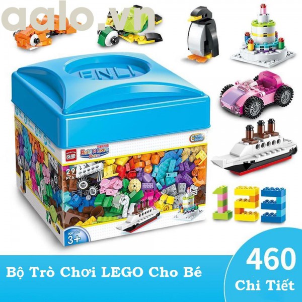 Bộ Lego Nắp Xanh - 460 Chi Tiết