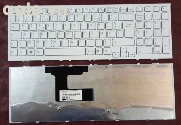 Bàn phím laptop Sony  Keyboard Clavier Francais AZERTY SONY VPC-EL 9Z.N5CSW.B0F 148969351 White Blanc- keyboard Sony
