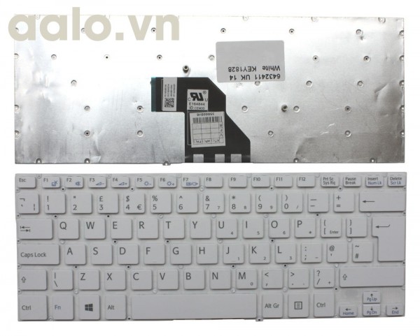 Bàn phím laptop Sony Sony VAIO SVF14N2APXB White Windows 8 UK - keyboard Sony