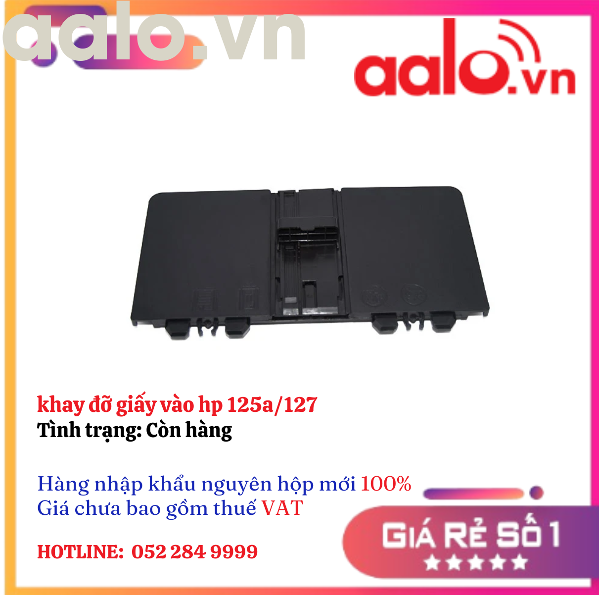 khay đỡ giấy vào hp 125a/127