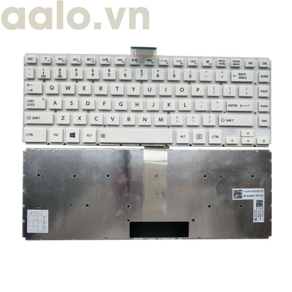Bàn Phím Laptop Toshiba Satellite L40B L40D-B L40DT-B L40T-B L45B Trắng