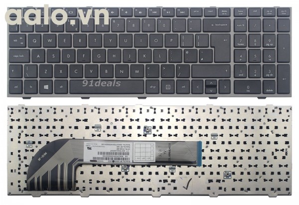 Bàn phím laptop HP 4540s 4545s UK keyboard With Frame- keyboard HP