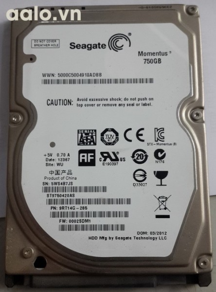 Ổ cứng HDD Laptop Seagate 750GB