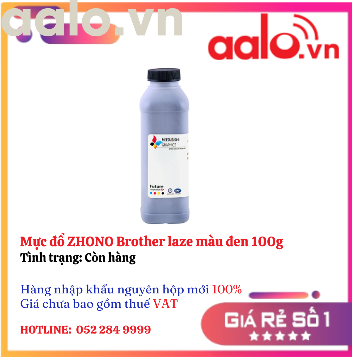 Mực đổ ZHONO Brother laze màu đen 100g