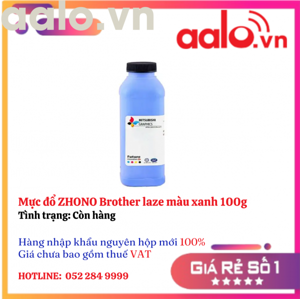 Mực đổ ZHONO Brother laze màu xanh 100g