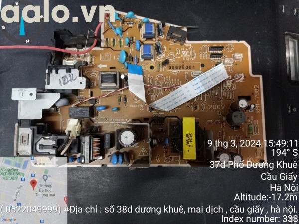 Main nguồn máy in HP M1132 / 1212nf  Mã RM1-7902