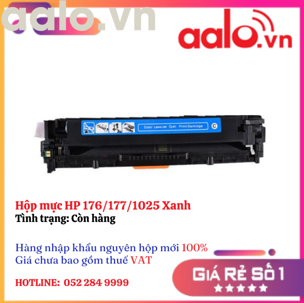 Hộp mực HP 176/177/1025 Xanh