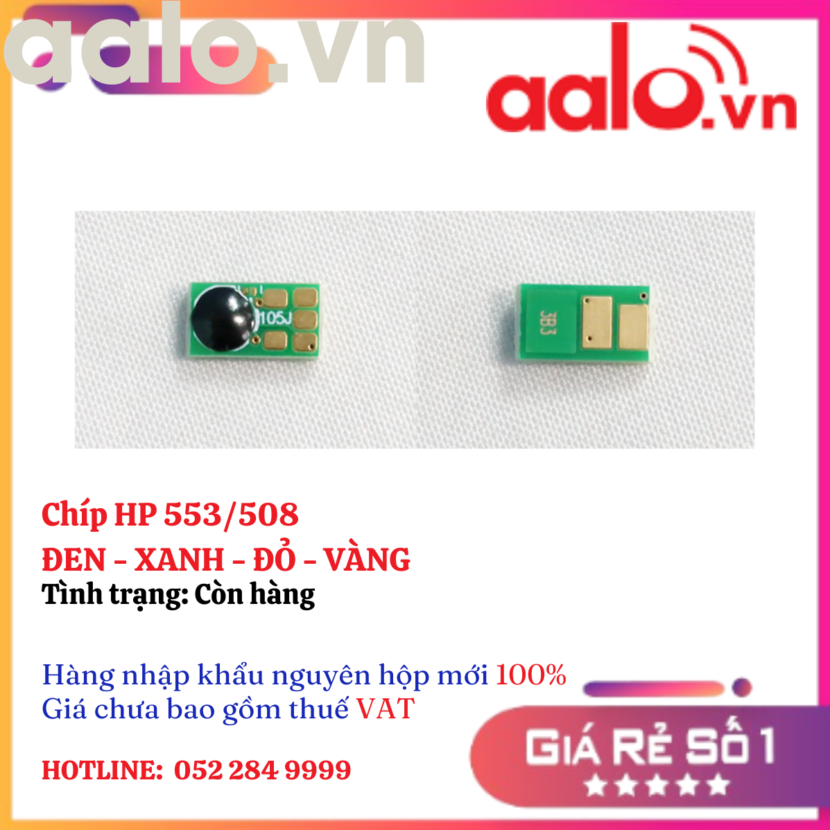 Chíp HP 553/508  ĐEN - XANH - ĐỎ - VÀNG