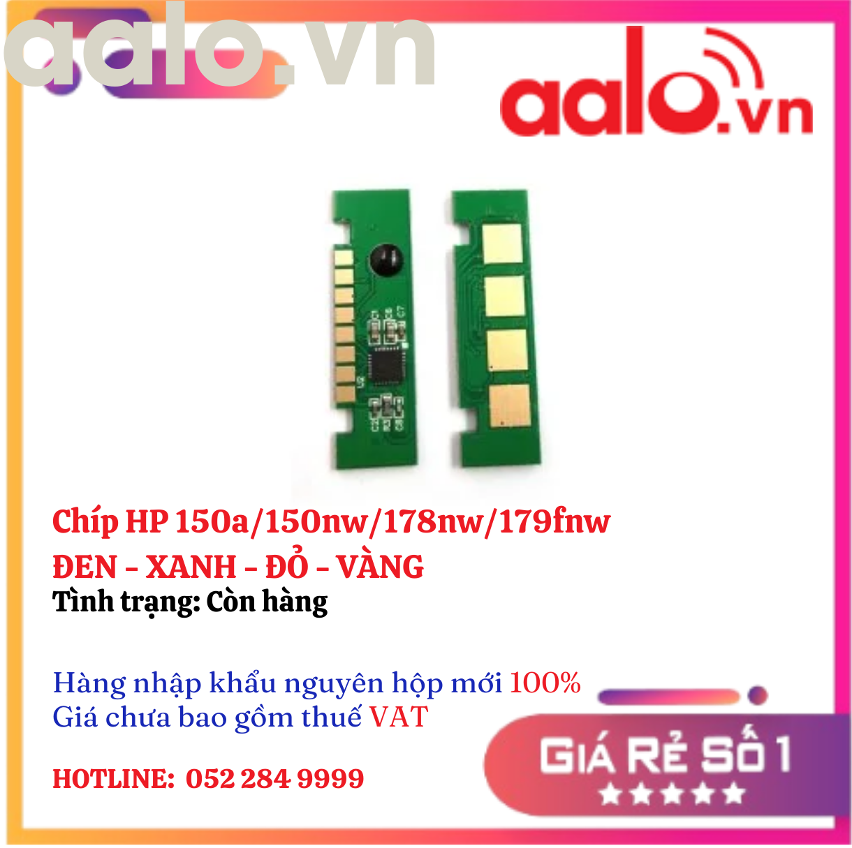 Chíp HP 150a/150nw/178nw/179fnw ĐEN - XANH - ĐỎ - VÀNG