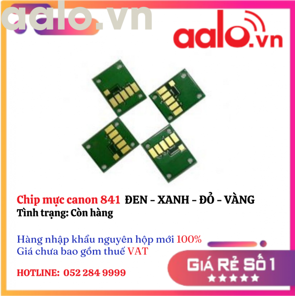 Chip mực canon 841  ĐEN - XANH - ĐỎ - VÀNG