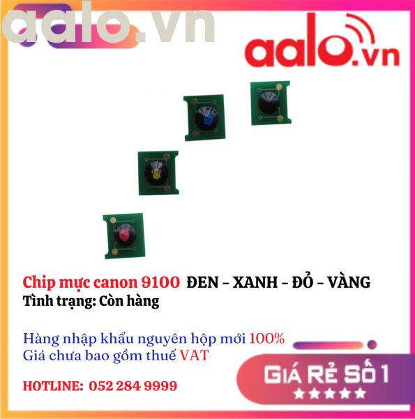 Chip mực canon 9100  ĐEN - XANH - ĐỎ - VÀNG