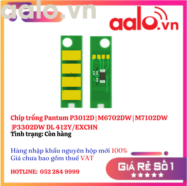 Chip trống Pantum P3012D | M6702DW | M7102DW |  P3302DW DL 412Y/EXCHN