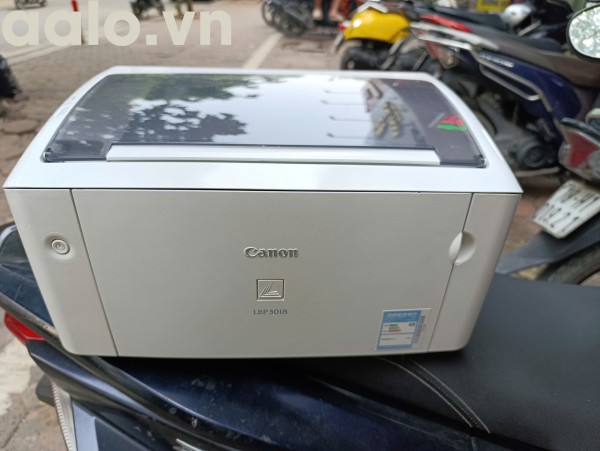 Máy in laser đen trắng khổ A4 Canon 3018 ( Máy bảo hành 3 tháng / Hộp mực mới / dây nguồn dây usb mới )