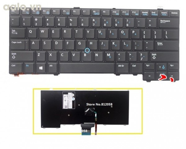 Bàn phím laptop Dell Latitude E7440 - Keyboad Dell