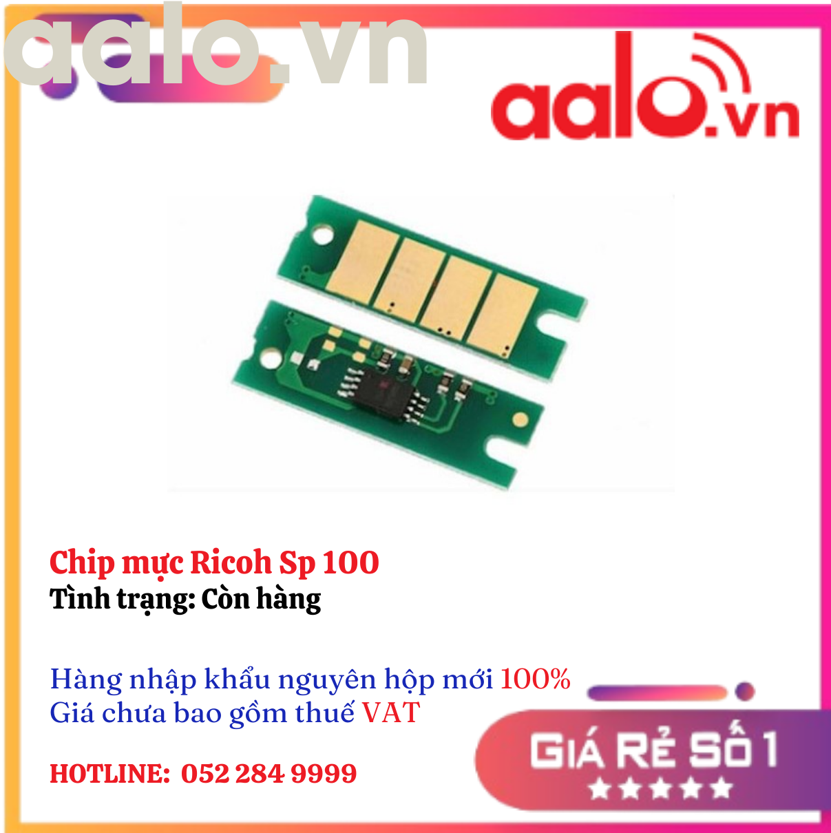 Chip mực Ricoh Sp 100