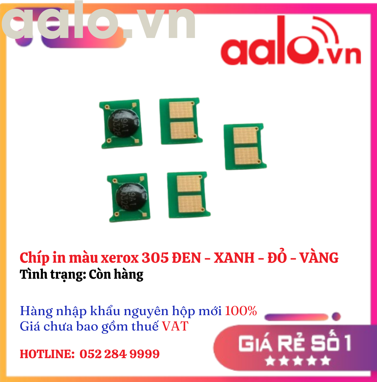 Chíp in màu xerox 305 ĐEN - XANH - ĐỎ - VÀNG